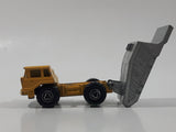Majorette No. 274 Benne Carriere Quarry Super Dump Truck 1/100 Scale Yellow Grey  Die Cast Toy Car Vehicle