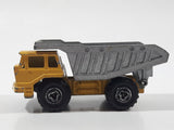 Majorette No. 274 Benne Carriere Quarry Super Dump Truck 1/100 Scale Yellow Grey  Die Cast Toy Car Vehicle