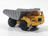 Majorette No. 274 Benne Carriere Quarry Super Dump Truck 1/100 Scale Yellow Grey  Die Cast Toy Car Vehicle