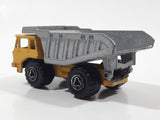 Majorette No. 274 Benne Carriere Quarry Super Dump Truck 1/100 Scale Yellow Grey  Die Cast Toy Car Vehicle