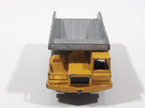 Majorette No. 274 Benne Carriere Quarry Super Dump Truck 1/100 Scale Yellow Grey  Die Cast Toy Car Vehicle