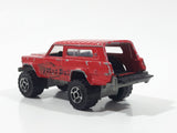 Vintage Majorette No. 236 4x4 Cherokee Mad Bull Red 1:64 Scale Die Cast Toy Car SUV Vehicle with Opening Tail Gate