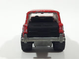 Vintage Majorette No. 236 4x4 Cherokee Mad Bull Red 1:64 Scale Die Cast Toy Car SUV Vehicle with Opening Tail Gate