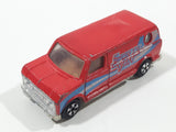 Vintage Yatming Style Ford Econoline E-150 Sports Van Red Die Cast Toy Car Vehicle