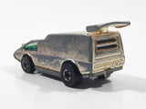 Vintage 1979 Hot Wheels Golden Machines Spoiler Sport Van Originally Gold Chrome Die Cast Toy Car Vehicle Hong Kong 2 Rear window Version
