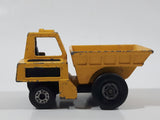 Vintage 1976 Matchbox Lesney Superfast No. 26 Site Dumper Truck Yellow Die Cast Toy Car Construction Equipment Machinery Vehicle - Made in England