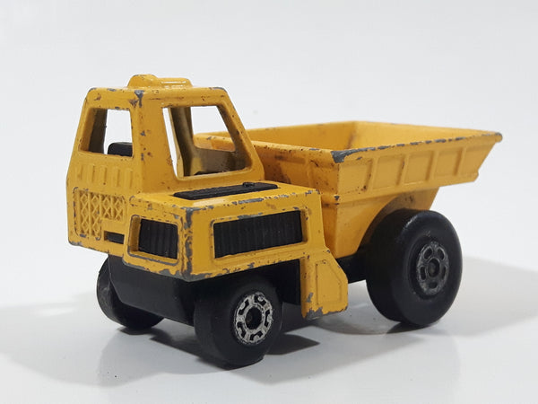Vintage 1976 Matchbox Lesney Superfast No. 26 Site Dumper Truck Yellow Die Cast Toy Car Construction Equipment Machinery Vehicle - Made in England