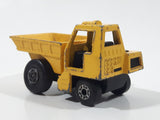Vintage 1976 Matchbox Lesney Superfast No. 26 Site Dumper Truck Yellow Die Cast Toy Car Construction Equipment Machinery Vehicle - Made in England