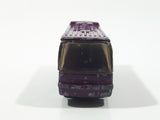 1999 Matchbox Airport Ikarus Coach Bus Purple Die Cast Toy Car Vehicle