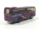 1999 Matchbox Airport Ikarus Coach Bus Purple Die Cast Toy Car Vehicle