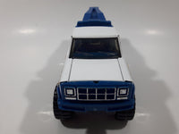 Vintage Buddy L Tow Truck AAA Emergency Service White and Blue Pressed Steel and Plastic Toy Car Vehicle Made in Macau