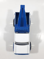Vintage Buddy L Tow Truck AAA Emergency Service White and Blue Pressed Steel and Plastic Toy Car Vehicle Made in Macau