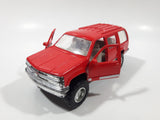 Tootsie Toy Hard Body 1996 Chevy Tahoe Red 1/32 Scale Die Cast Toy Car Vehicle with Opening Doors and Tail Gate
