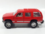 Tootsie Toy Hard Body 1996 Chevy Tahoe Red 1/32 Scale Die Cast Toy Car Vehicle with Opening Doors and Tail Gate