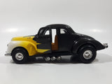 Tootsie Toy Hard Body 1940 Ford Coupe Black with Yellow and White 1/32 Scale Die Cast Toy Car Vehicle with Opening Doors