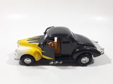 Tootsie Toy Hard Body 1940 Ford Coupe Black with Yellow and White 1/32 Scale Die Cast Toy Car Vehicle with Opening Doors