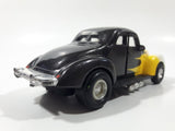 Tootsie Toy Hard Body 1940 Ford Coupe Black with Yellow and White 1/32 Scale Die Cast Toy Car Vehicle with Opening Doors