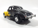 Tootsie Toy Hard Body 1940 Ford Coupe Black with Yellow and White 1/32 Scale Die Cast Toy Car Vehicle with Opening Doors