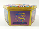Wonka Candy Limited Edition Gift Tin Hexagon Shaped Embossed Metal Container