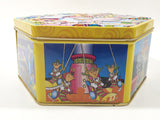 Wonka Candy Limited Edition Gift Tin Hexagon Shaped Embossed Metal Container