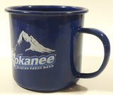 Kokanee Glacier Fresh Beer Dark Blue Enamel Metal Coffee Mug Cup