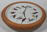 National Audubon Society 13 1/4" Faux Wood Wall Clock with Hourly Bird Sounds
