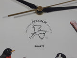 National Audubon Society 13 1/4" Faux Wood Wall Clock with Hourly Bird Sounds