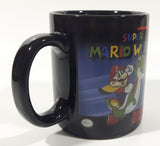 2017 Paladone SNES Super Nintendo Entertainment System Super Mario World 3 3/4" Tall Black Heat Change Ceramic Coffee Mug Cup