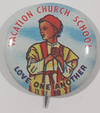 Vintage Abingdon Vacation Church School Love One Another 1" Button Pin