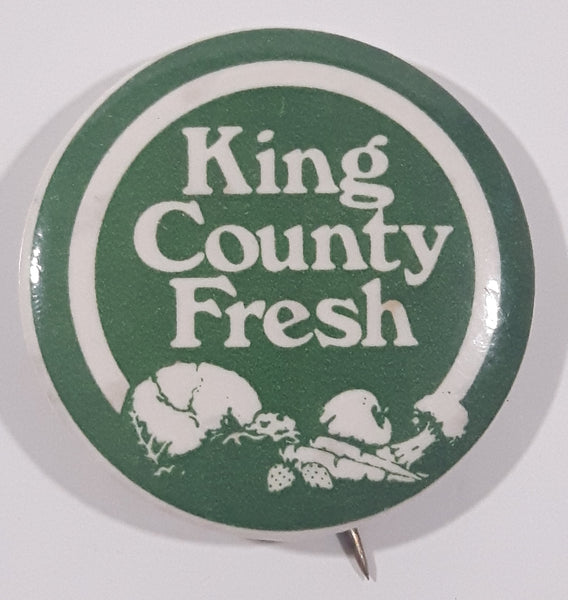 Vintage King County Fresh 1 1/4" Button Pin