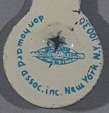 Vintage UN United Nations Guided Tours Fold Over Style 7/8" Metal Tab Clip Pin Set of 2