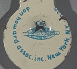 Vintage UN United Nations Guided Tours Fold Over Style 7/8" Metal Tab Clip Pin Set of 2