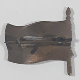 Vintage Waving American USA Flag Small 5/8" x 5/8" Enamel Metal Lapel Pin