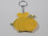 Rubber Bumble Bee Key Chain Ring