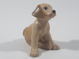 Mattel Solid PVC Light Brown Colored Sitting Dog 2 3/8" Tall Toy Figure