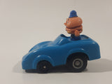 1988 McDonald's Turbo Macs Officer Big Mac Blue Toy Pull Back Friction Motorized Plastic Toy Car Vehicle - Happy Meals