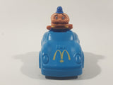 1988 McDonald's Turbo Macs Officer Big Mac Blue Toy Pull Back Friction Motorized Plastic Toy Car Vehicle - Happy Meals