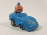 1988 McDonald's Turbo Macs Officer Big Mac Blue Toy Pull Back Friction Motorized Plastic Toy Car Vehicle - Happy Meals