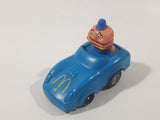 1988 McDonald's Turbo Macs Officer Big Mac Blue Toy Pull Back Friction Motorized Plastic Toy Car Vehicle - Happy Meals