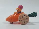 1987-1988 Orange Fraggle Rock 'Gobo' Carrot Shaped Toy Car Vehicle McDonald's Happy Meal Toy