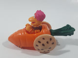 1987-1988 Orange Fraggle Rock 'Gobo' Carrot Shaped Toy Car Vehicle McDonald's Happy Meal Toy