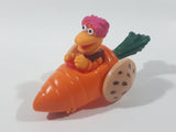 1987-1988 Orange Fraggle Rock 'Gobo' Carrot Shaped Toy Car Vehicle McDonald's Happy Meal Toy