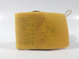 Vintage A&W Root Beer Bear Riding a Yellow Toboggan 3 3/4" Tall Plush Stuffed Character Hanging Christmas Tree Ornament