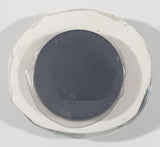 Snowman Themed Glass Oval Shaped 1 1/8" x 1 1/4" Fridge Magnet