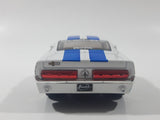 Jada Big Time Muscle No. 91385 1967 Shelby GT-500 White with Blue Stripes 1/32 Scale Die Cast Toy Car Vehicle with Opening Doors