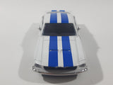 Jada Big Time Muscle No. 91385 1967 Shelby GT-500 White with Blue Stripes 1/32 Scale Die Cast Toy Car Vehicle with Opening Doors
