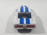 Jada Big Time Muscle No. 91385 1967 Shelby GT-500 White with Blue Stripes 1/32 Scale Die Cast Toy Car Vehicle with Opening Doors