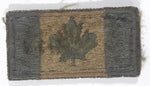 Canada Flag Grey and Brown 1" x 2" Velcro Fabric Patch Badge