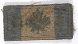 Canada Flag Grey and Brown 1" x 2" Velcro Fabric Patch Badge