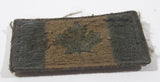 Canada Flag Grey and Brown 1" x 2" Velcro Fabric Patch Badge